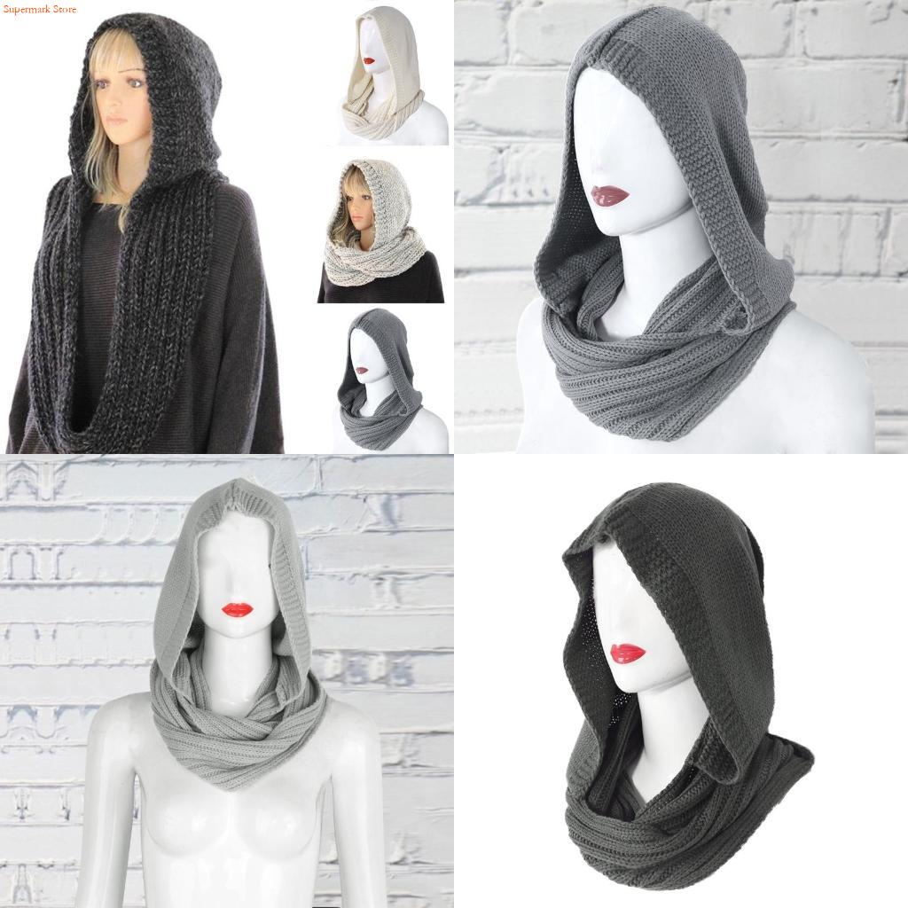 Infinity Scarf Knit - Q5WE الشتاء النساء سميكة كابل متماسكة
