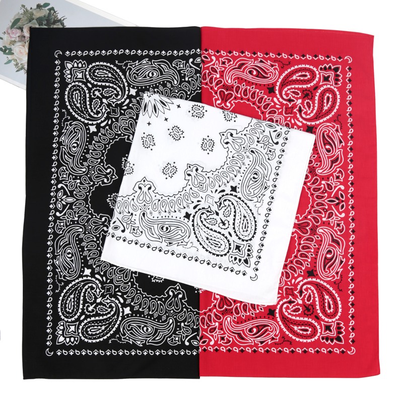Bandana Cotton - وشاح باندانا كبير للجنسين مقاس 70*70