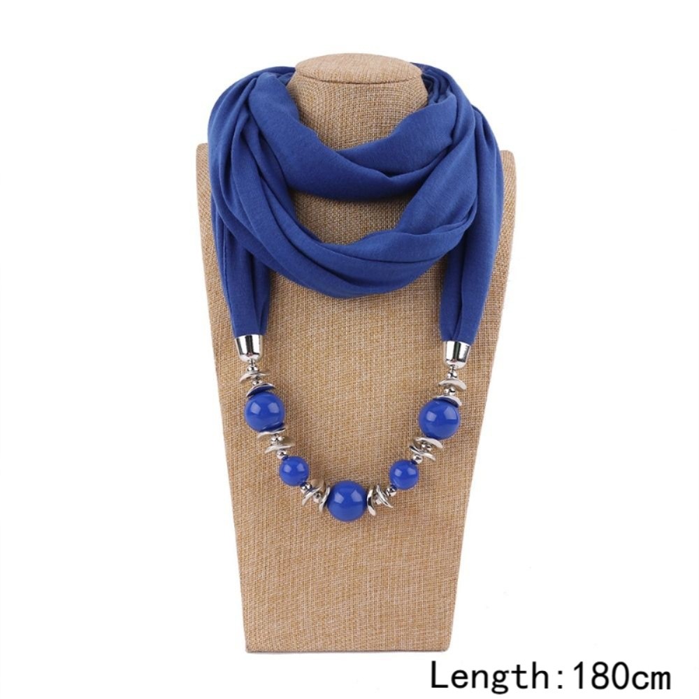وشاح شيفون جديد مزين بالخرز بل - مراجعة Infinity Scarf Knit وسعره