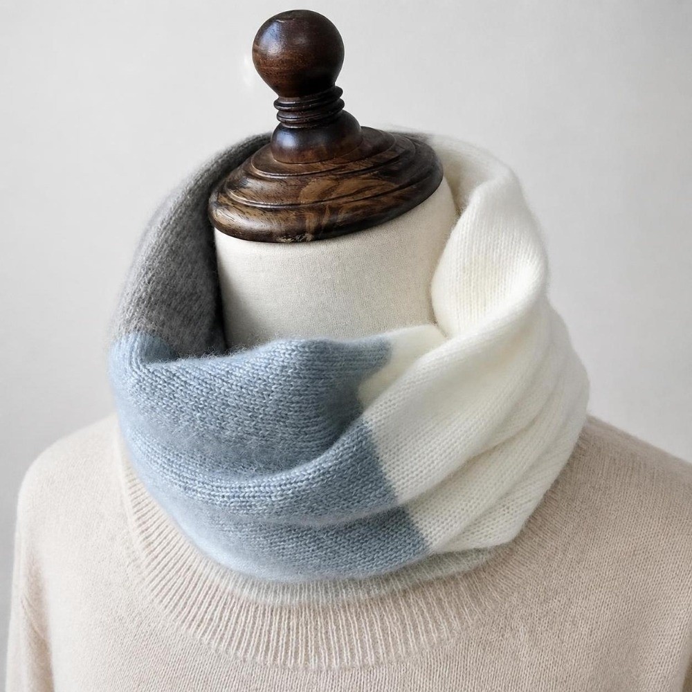 وشاح إنفينيتي ناعم بألوان متدا - مراجعة Infinity Scarf Knit وسعره