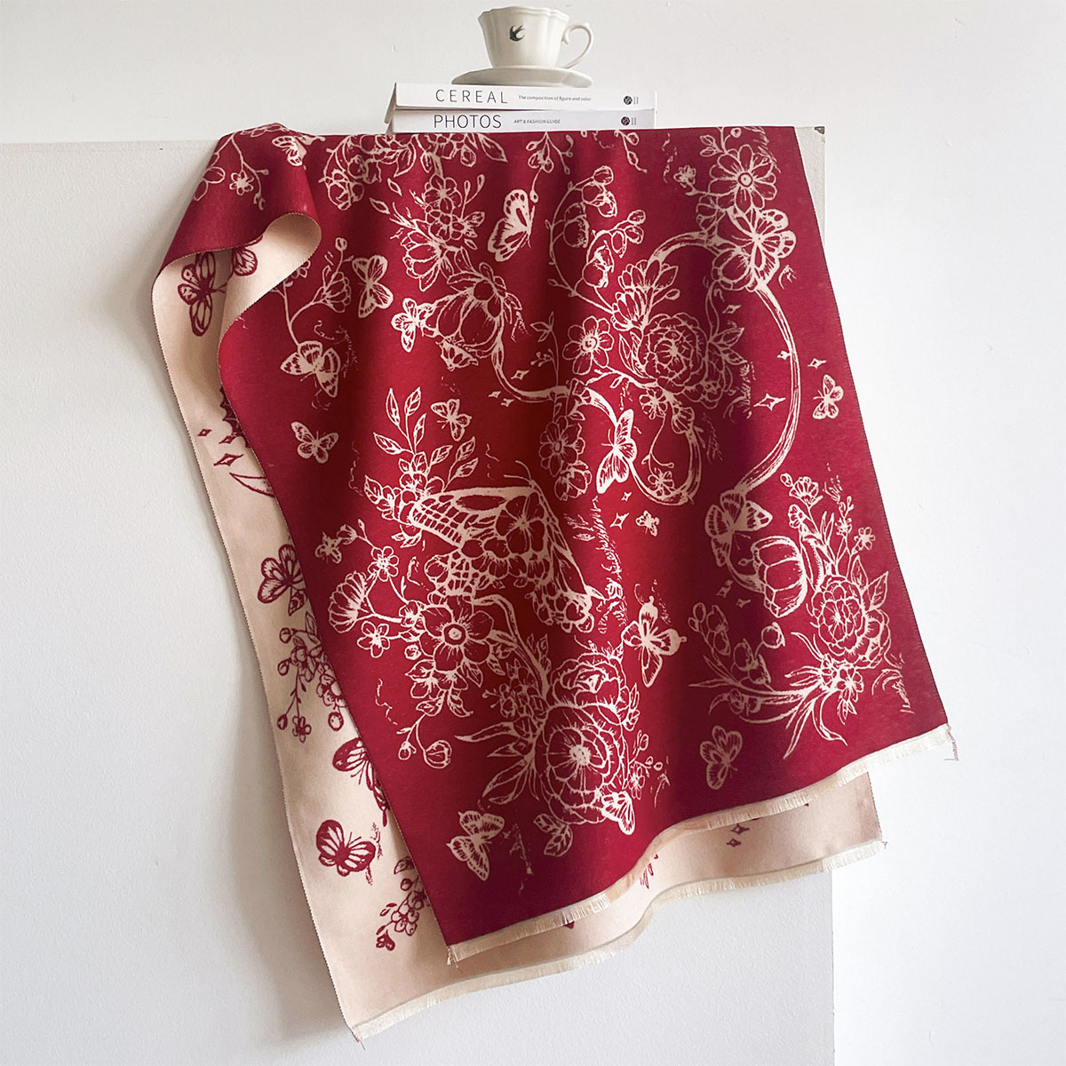 وشاح من الكشمير الصناعي للنساء - مراجعة Pashmina Wrap Large وسعره