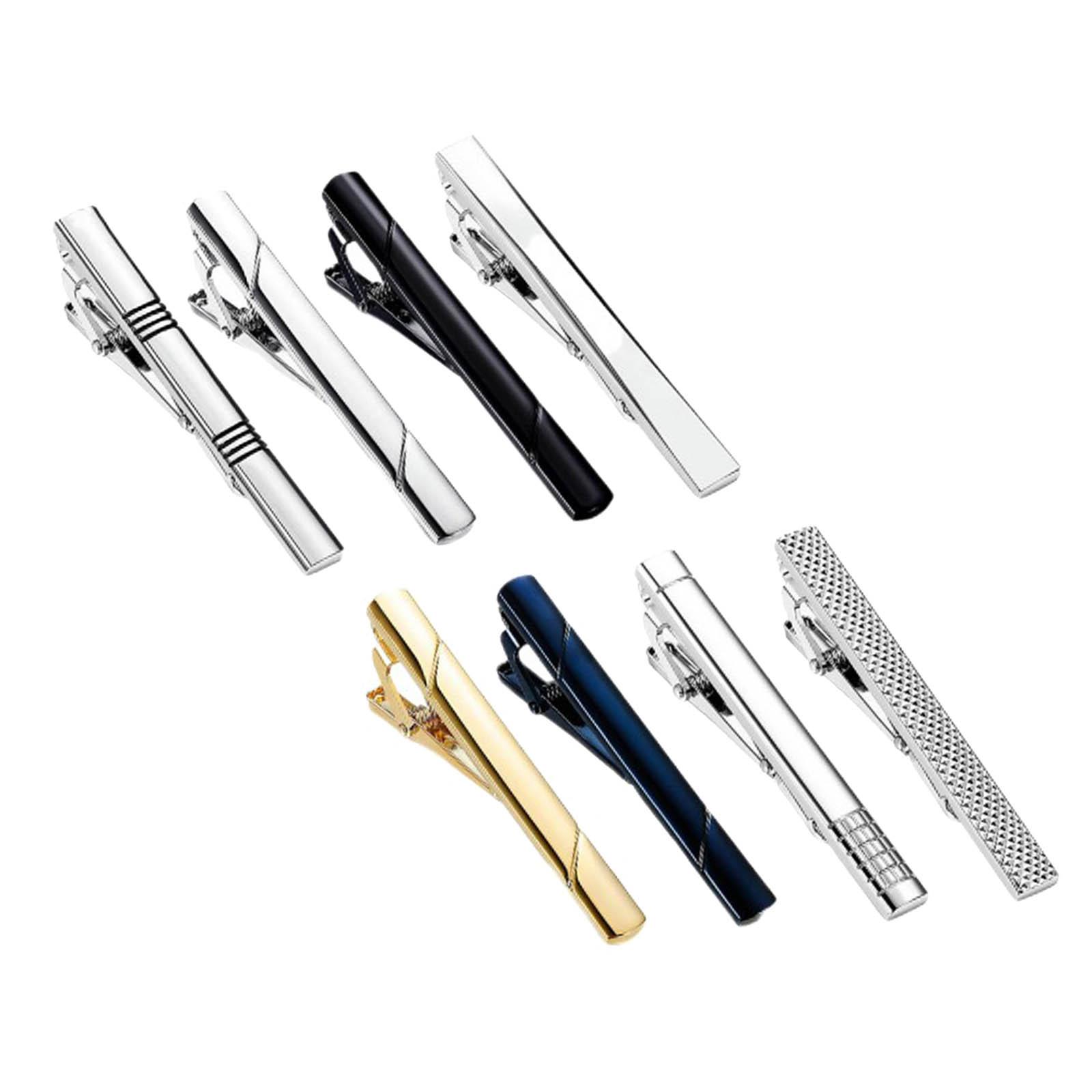 8 مشابك ربطة عنق بسيطة وعالمية - مراجعة Tie Bar Set Gift وسعره
