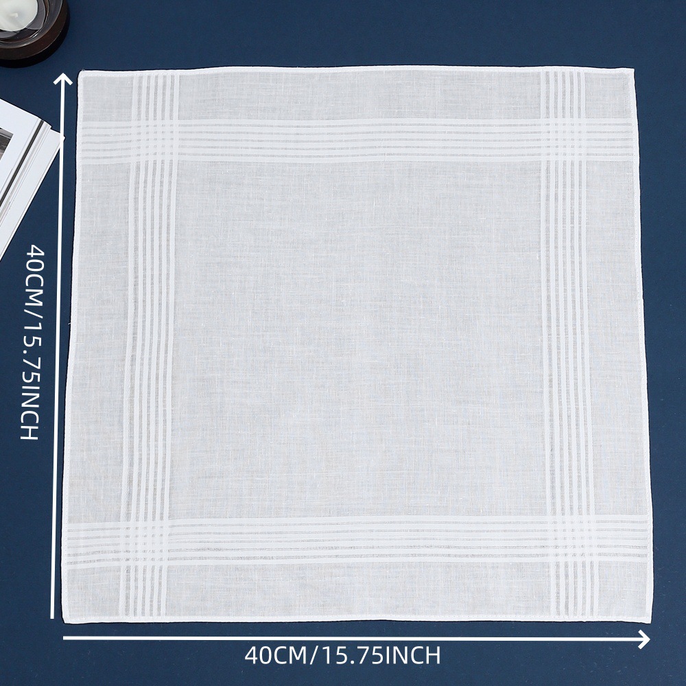 منديل قطني مخصص بطباعة نص شخصي - مراجعة Handkerchief Cotton Men وسعره