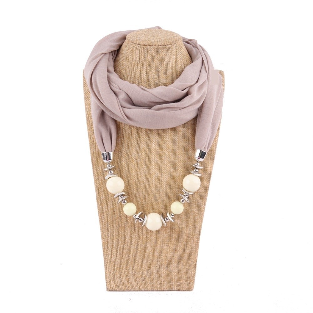 وشاح شيفون جديد مزين بالخرز بل - مراجعة Infinity Scarf Knit وسعره