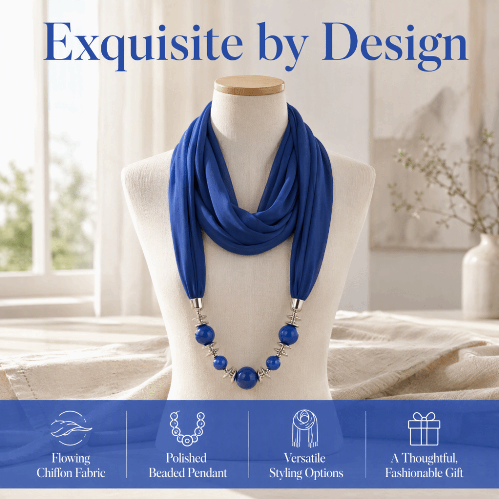 وشاح شيفون أنيق بلون موحد مع ق - مراجعة Infinity Scarf Knit وسعره