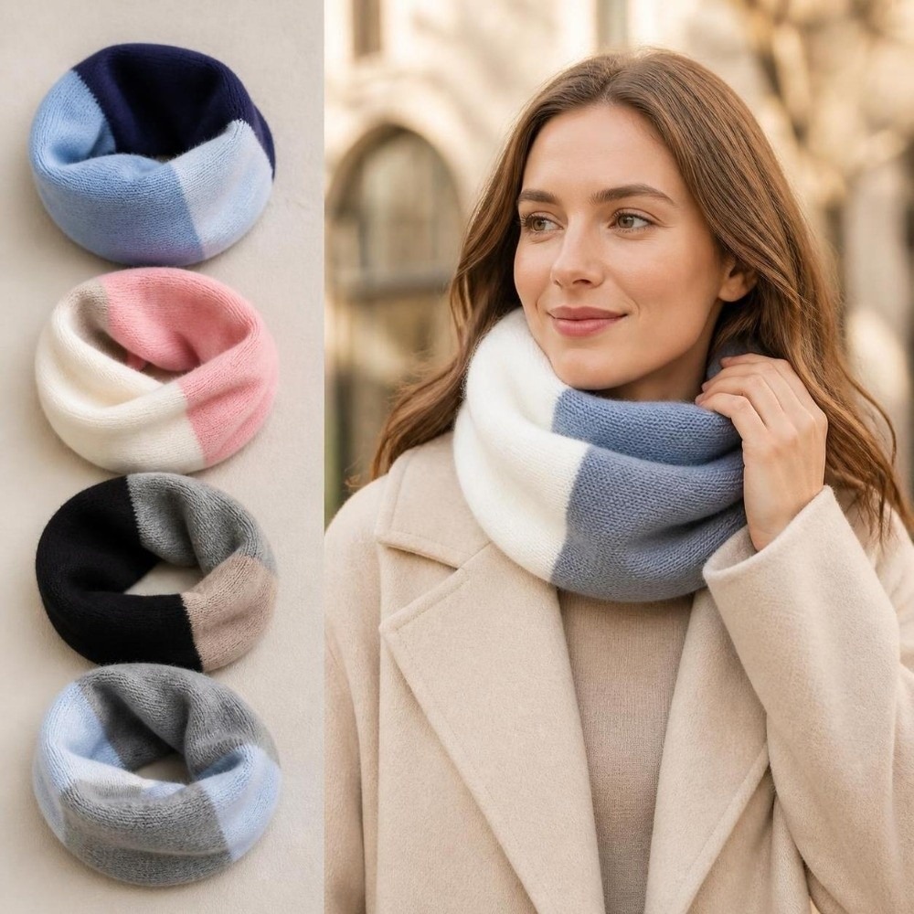 وشاح إنفينيتي ناعم بألوان متدا - مراجعة Infinity Scarf Knit وسعره