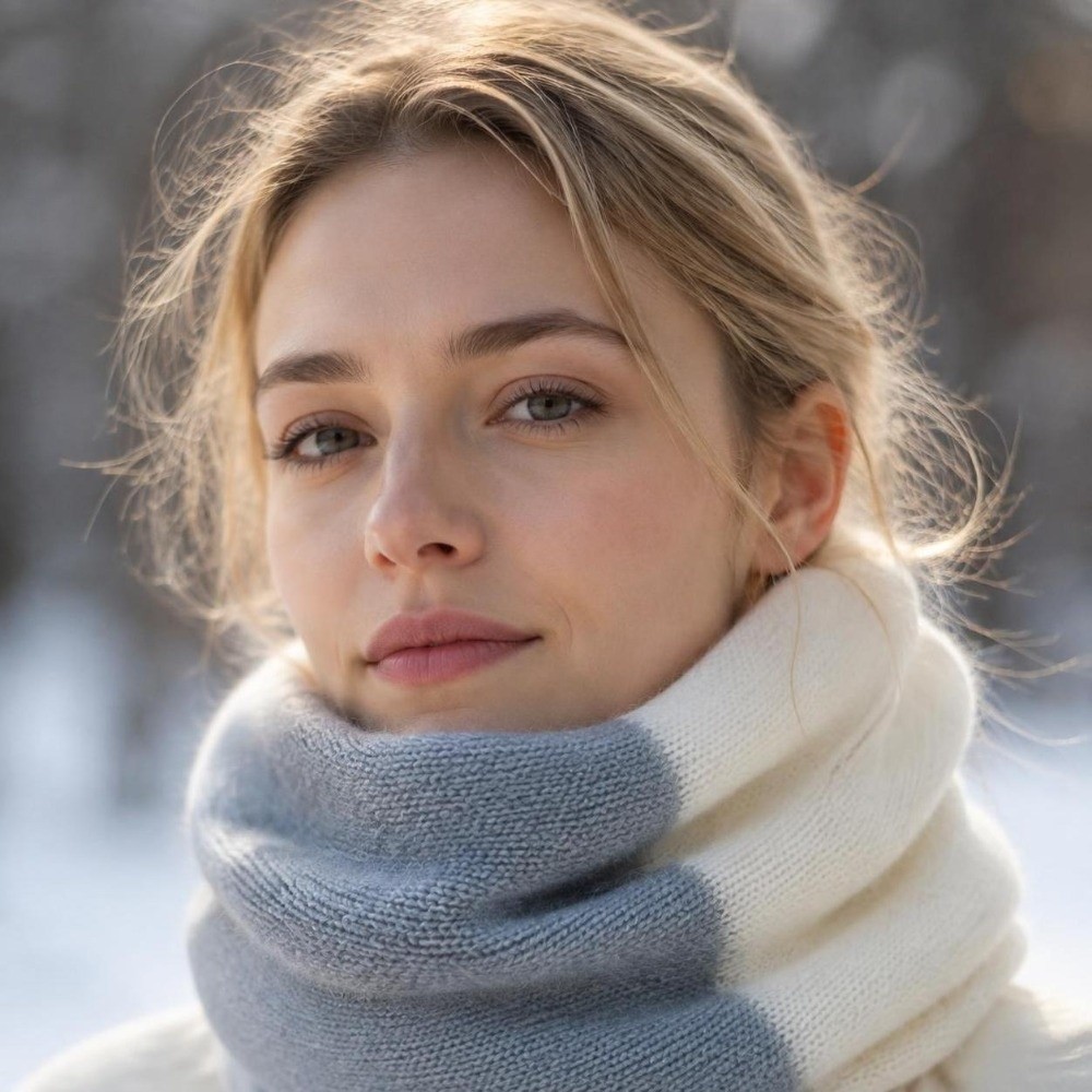 وشاح إنفينيتي ملون بتصميم مرن، - مراجعة Infinity Scarf Knit وسعره