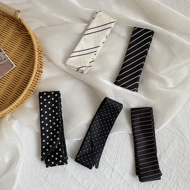 وشاح حريري مخطط جديد للصيف، وش - مراجعة Silk Tie Striped وسعره