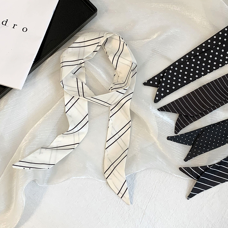 وشاح حريري مخطط جديد للصيف، وش - مراجعة Silk Tie Striped وسعره