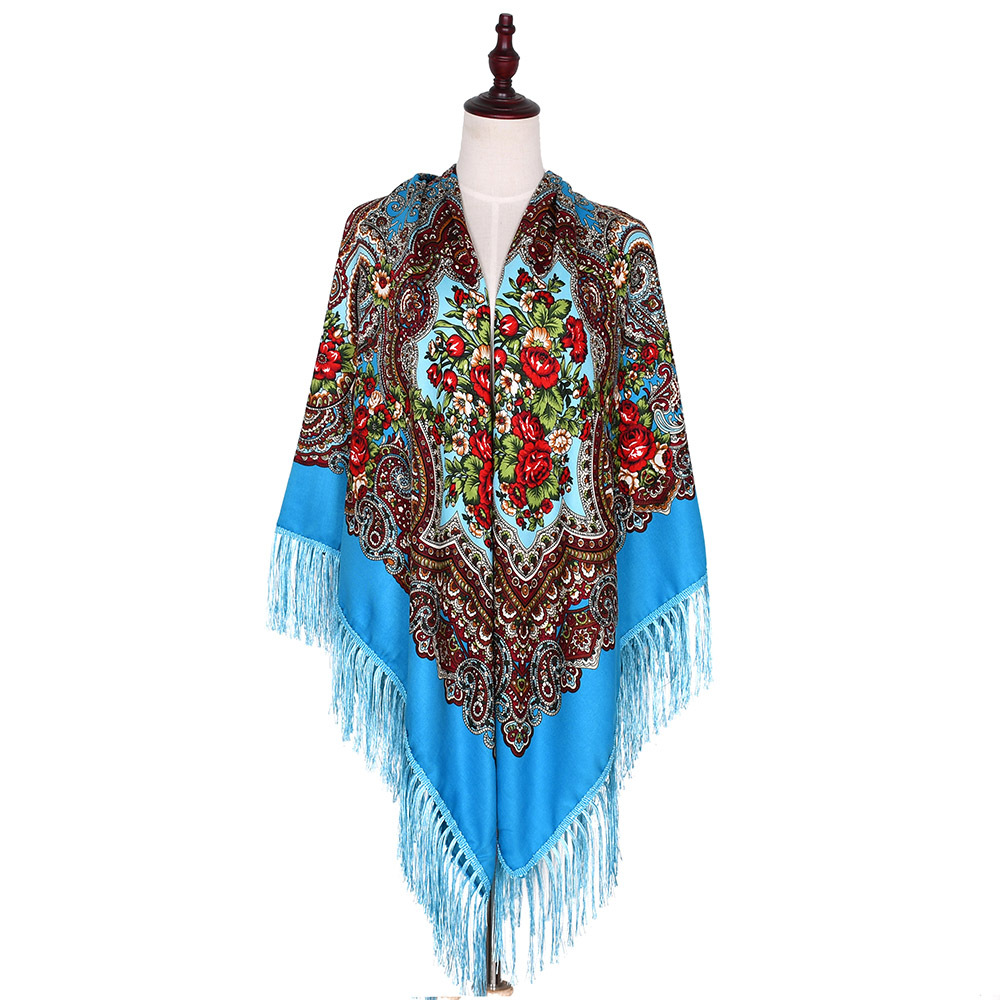شال مربع مطبوع بالزهور للنساء  - مراجعة Bandana Cotton وسعره