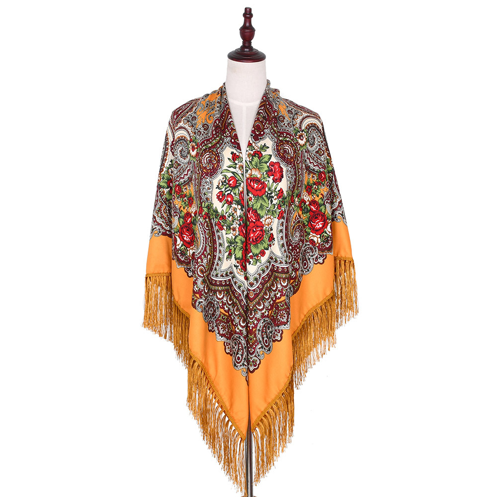 شال مربع مطبوع بالزهور للنساء  - مراجعة Bandana Cotton وسعره