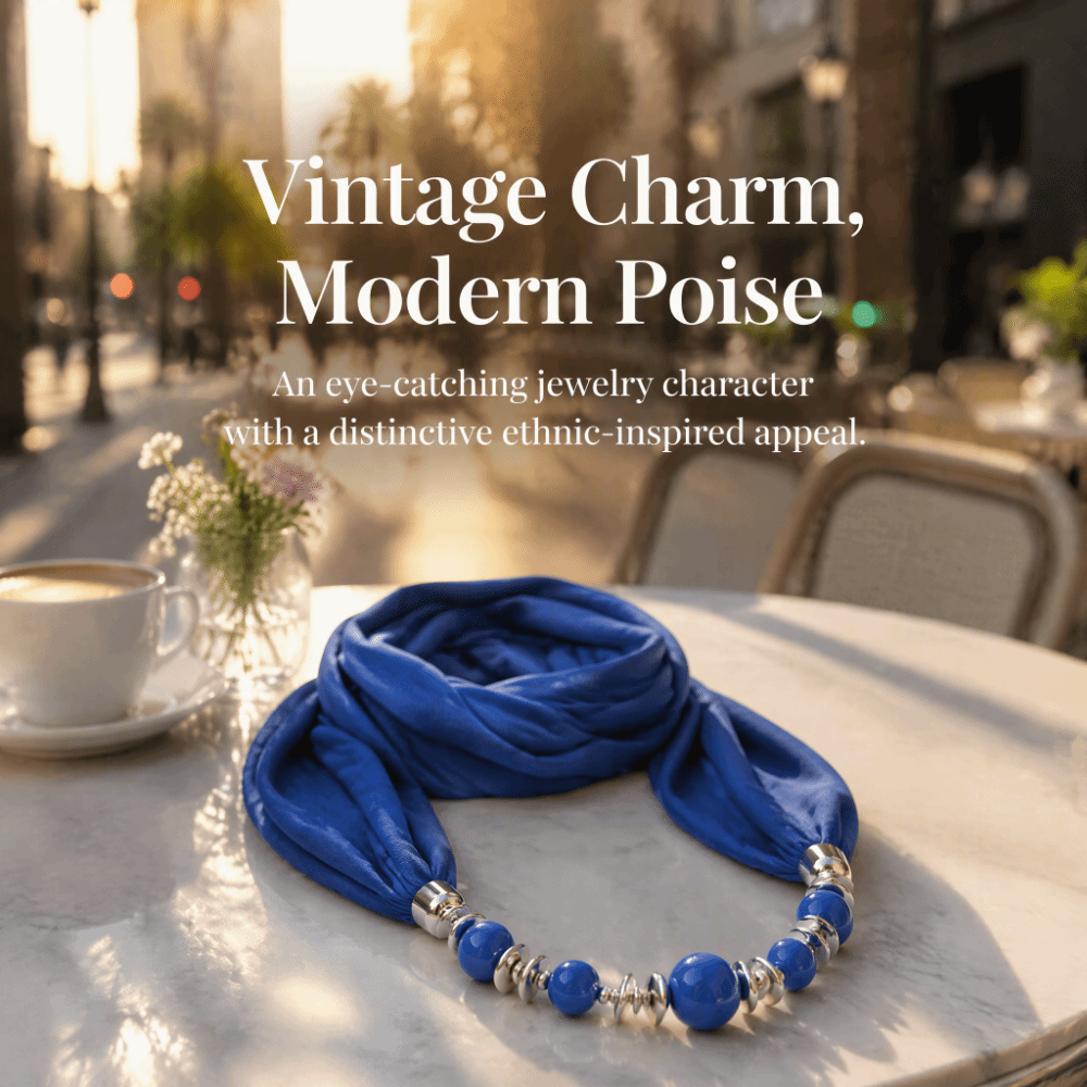 وشاح شيفون جديد بلون موحد مزين - مراجعة Infinity Scarf Knit وسعره