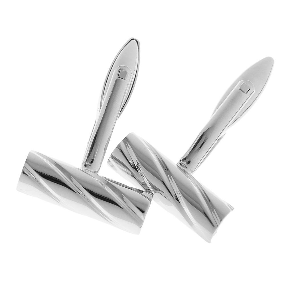أزرار أكمام على شكل حلزون أنيق - مراجعة Tie Clip Silver وسعره
