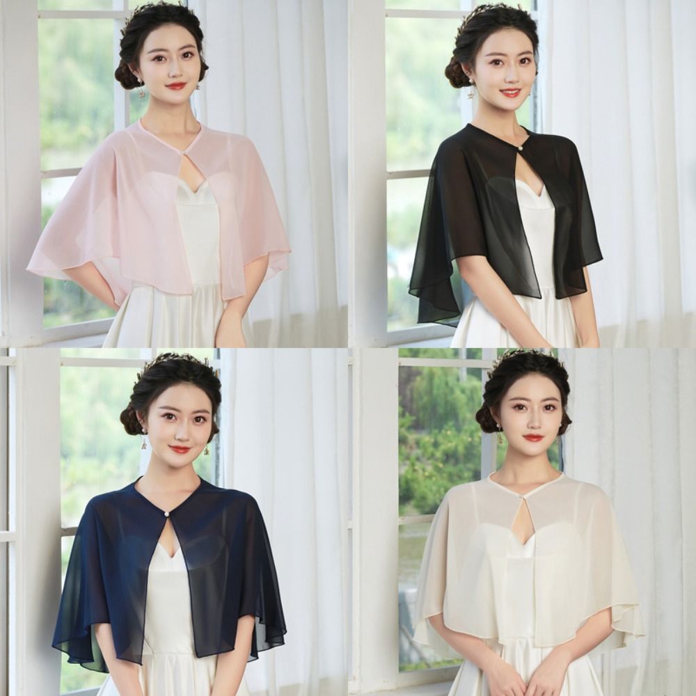 وشاح شيفون شفاف بتصميم عتيق خف - مراجعة Stole Wedding Shawl وسعره
