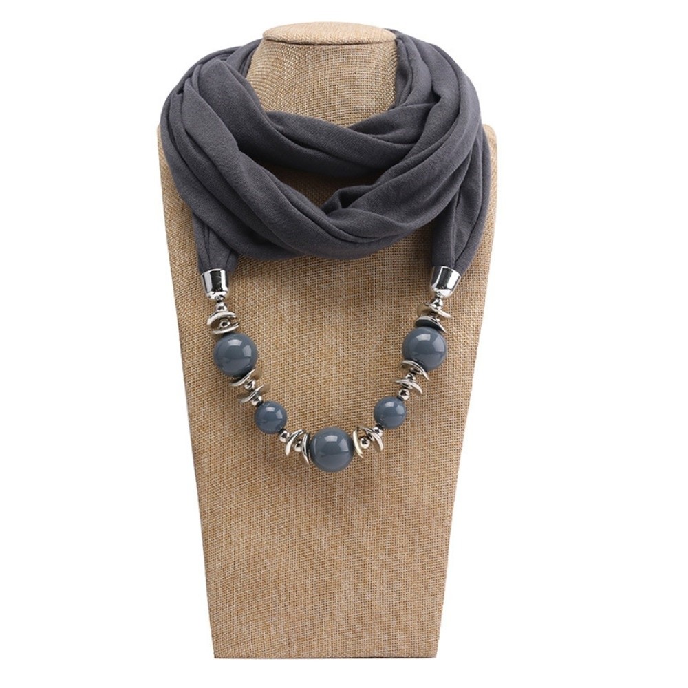 وشاح شيفون أنيق على شكل قلادة  - مراجعة Infinity Scarf Knit وسعره