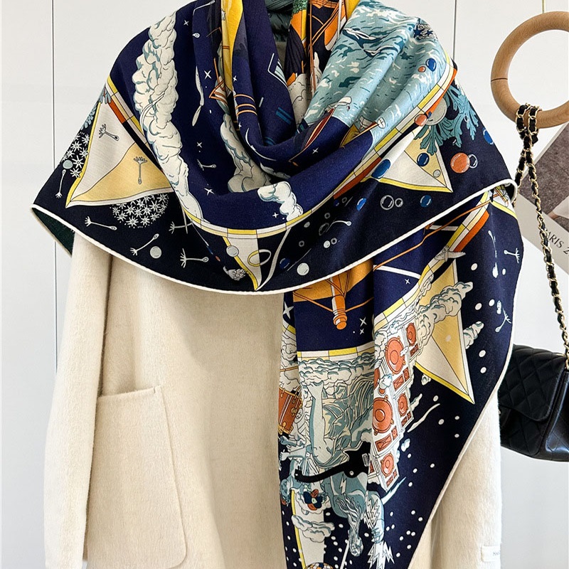 وشاح بطانية فاخر للنساء ، شال  - مراجعة Woven Scarf Blanket وسعره