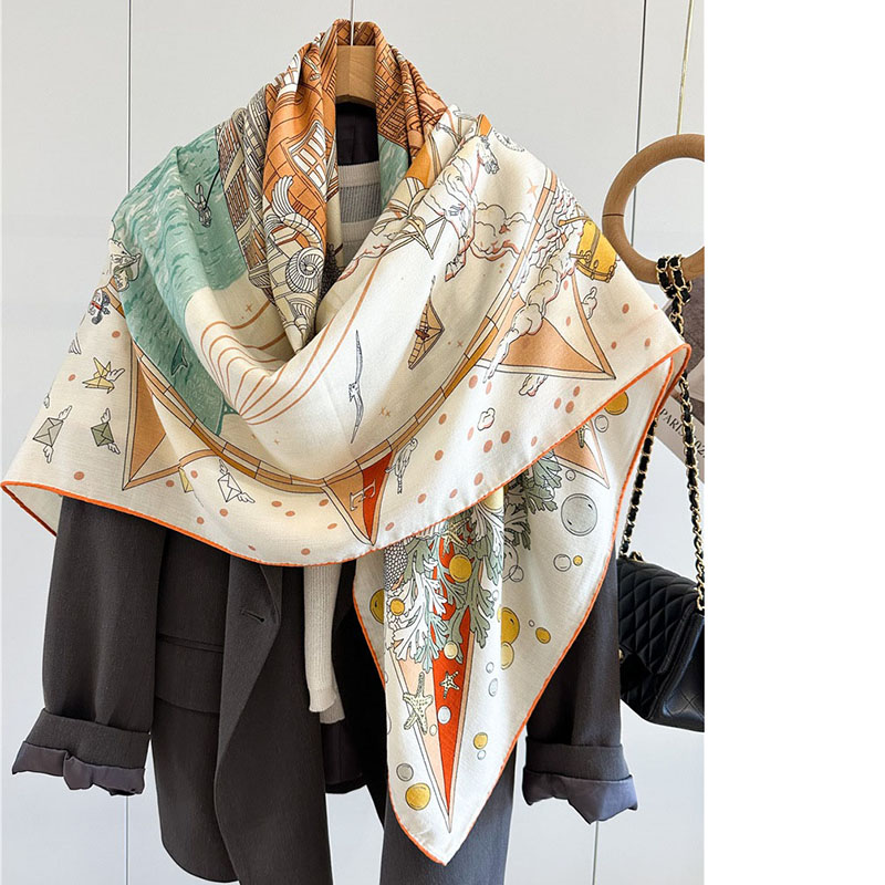 وشاح بطانية فاخر للنساء ، شال  - مراجعة Woven Scarf Blanket وسعره
